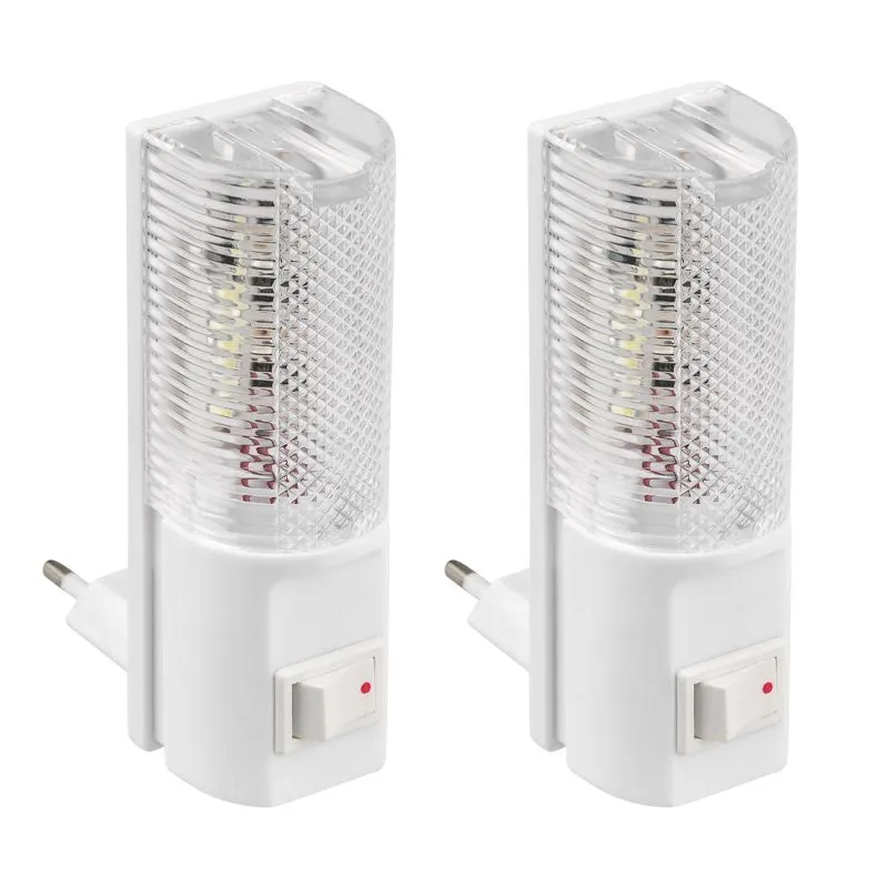 Комплект (2шт./уп.) Светодиодный ночник с выключателем 220 В yl-260 75-0303-1