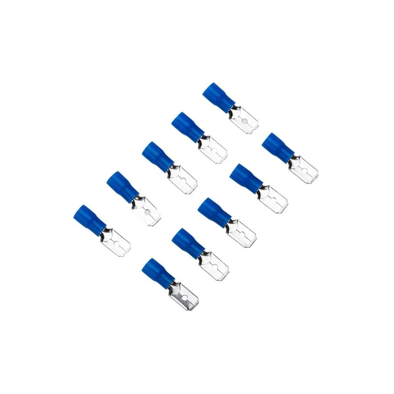 Клемма плоская изолированная РПи-п 2.5-(6.3)/РпИп 2-6-0,8 штекер 6.3 мм 1.5-2.5 мм², синий, в упак. 10 шт. REXANT - Фото 4