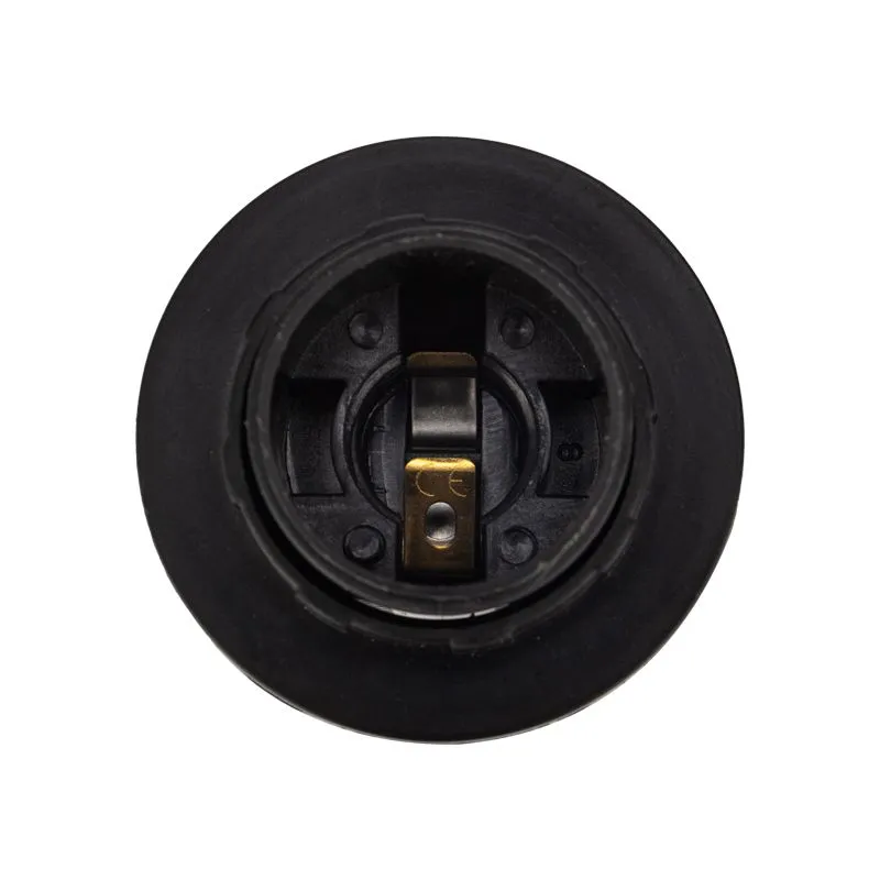 Патрон пластиковый термостойкий подвесной с кольцом Е14 черный REXANT - Фото 4