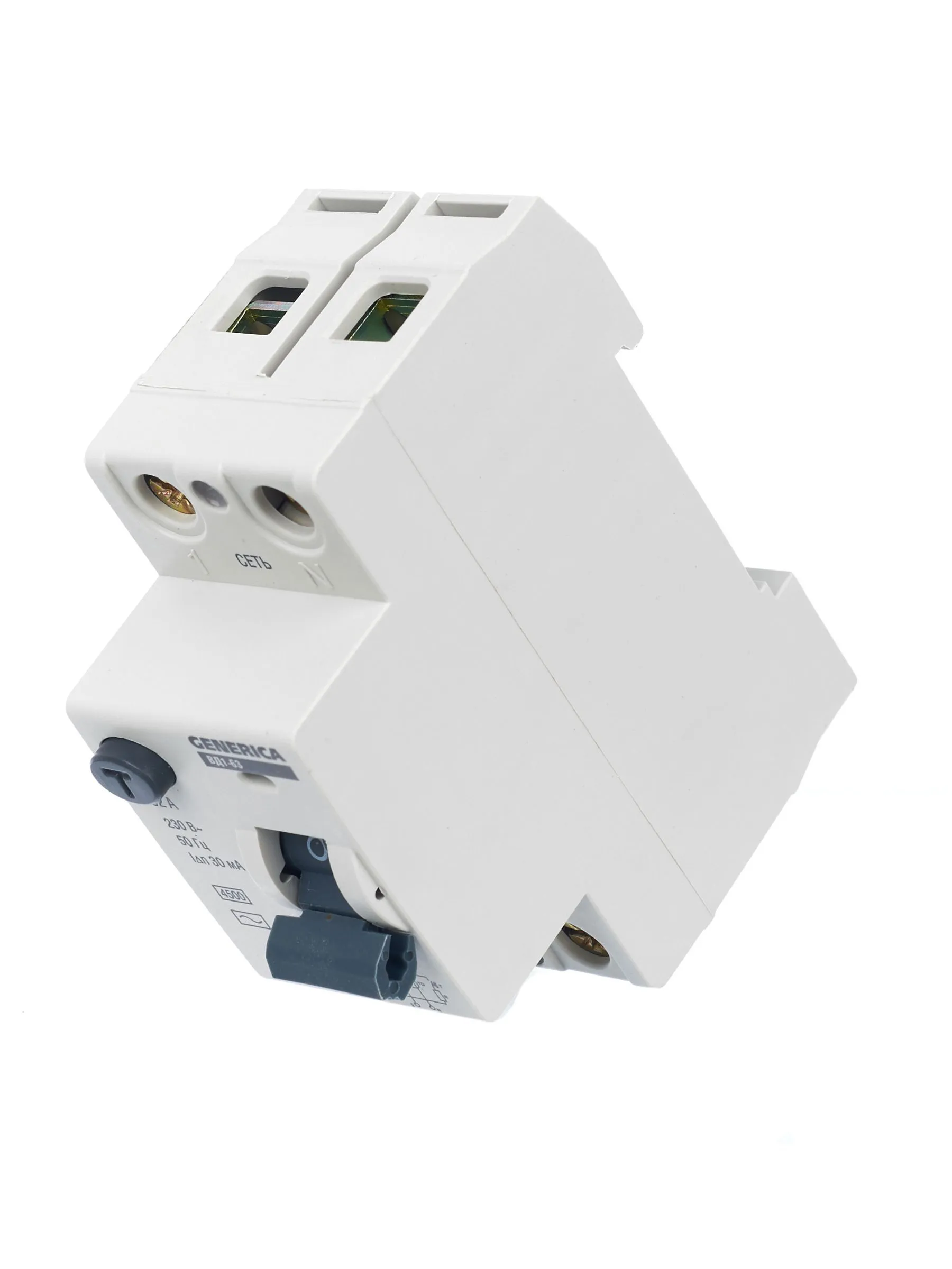 Выключатель дифференциальный (УЗО) ВД1-63 2Р 32А 30мА GENERICA - Фото 5