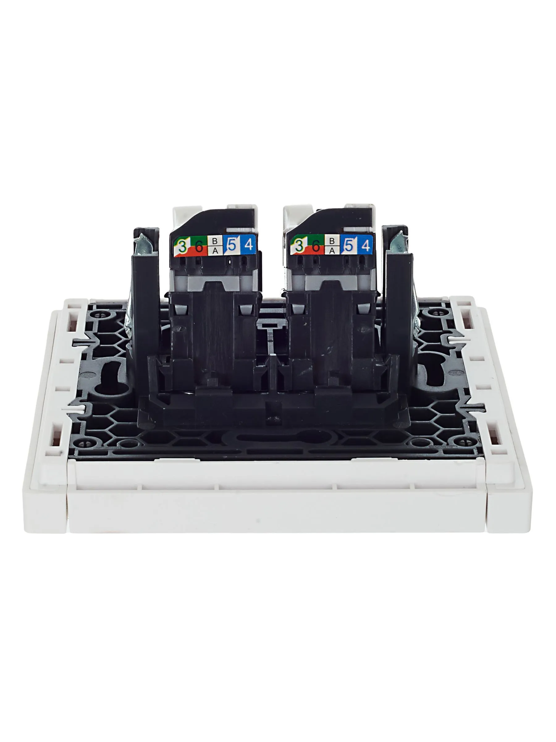 FORTE&PIANO Розетка компьютерная двойная RJ45 кат.5E FP233 белый IEK - Фото 3