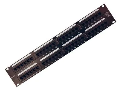 Панель коммутационная 19", 2U, 48 портов, UTP, RJ-45, CAT 5e REXANT