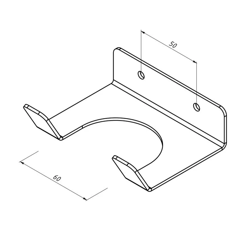 Держатель-органайзер для хранения садового инвентаря, настенный, черный REXANT - Фото 4