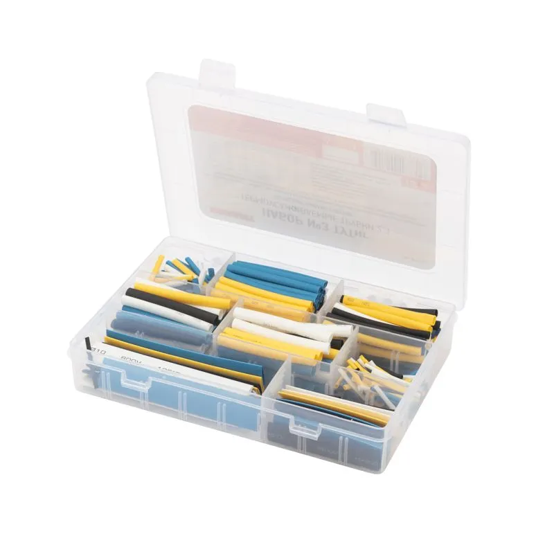 Набор №3 термоусаживаемых трубок ТУТ нг (2:1), 4 цвета, 288 шт., REXANT - Фото 2