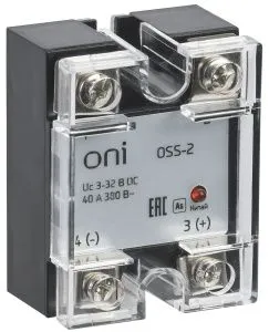 Реле твердотельное OSS-2 25А 380В AC 3-32В DC ONI 