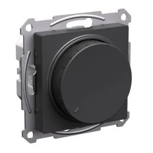 Светорегулятор (диммер) AtlasDesign повор-нажим LED RC 400Вт мех. базальт SE ATN001423 1741191