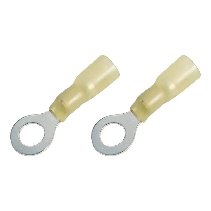 Наконечник кольцевой изолированный термоусаживаемый ø 6.5 мм 4-6 мм² (НКи-т 6.0-6/НКи-т5,5-6) желтый REXANT - Фото 3