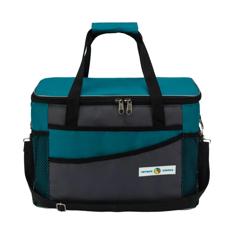 Сумка-холодильник (термосумка) 20л, 2 слоя утепления ЧЕТЫРЕ СЕЗОНА - Фото 5
