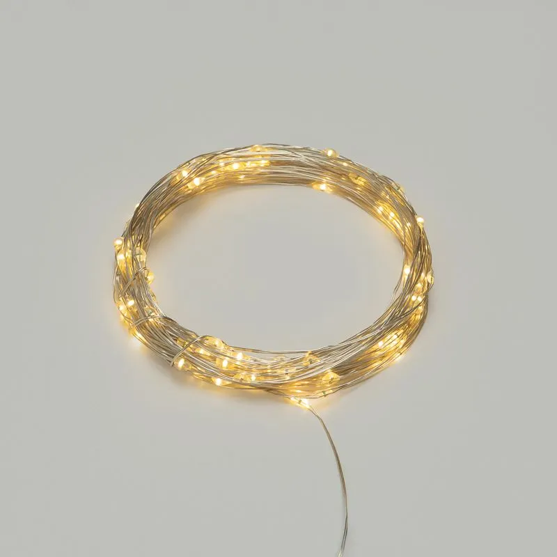 Гирлянда Роса 10 м, 100 LED, USB, теплое белое свечение NEON-NIGHT - Фото 2