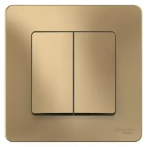 Переключатель проходной 2-кл. СП Blanca 10А IP20 (сх. 6+6) 250В титан SE BLNVS106604 1210351