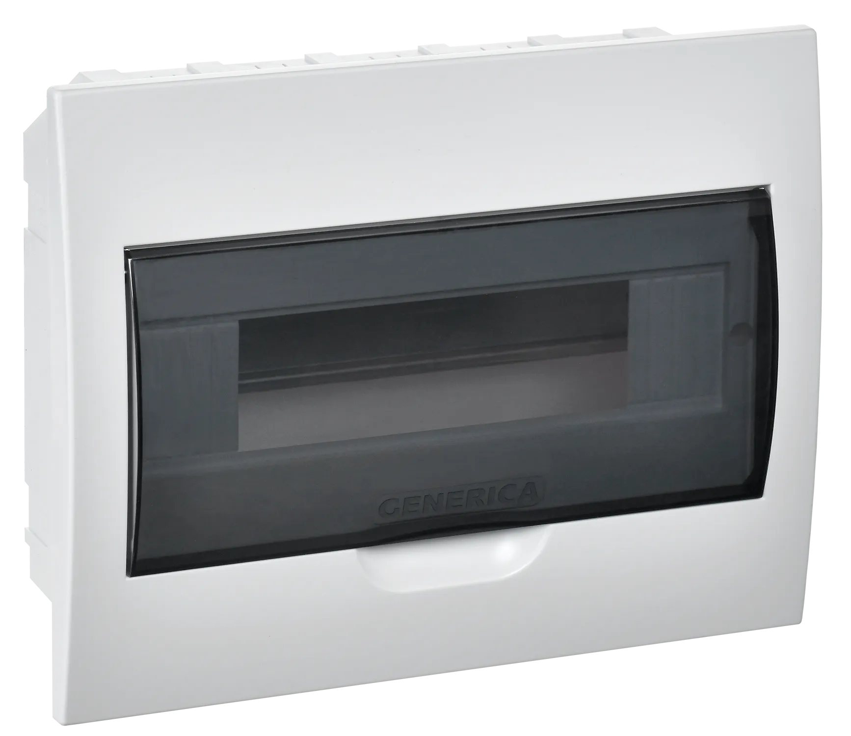 Корпус пластиковый ЩРВ-П-12 черная прозрачная дверь IP41 GENERICA MKP12-V-12-41-G