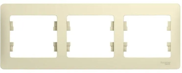 Рамка 3-м Glossa горизонт. беж. SE GSL000203