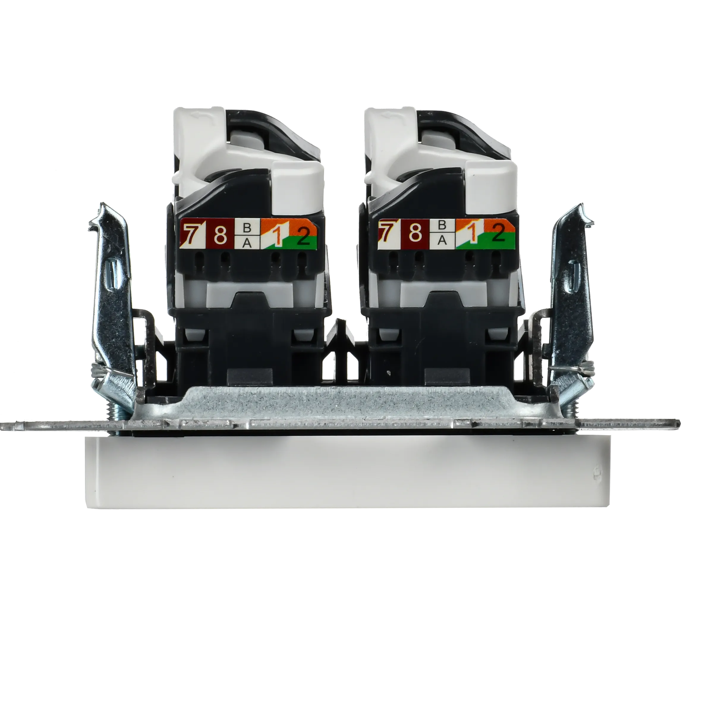 BRITE Розетка компьютерная двойная кат.5E RJ45 РК10-2-БрБ белый IEK - Фото 6