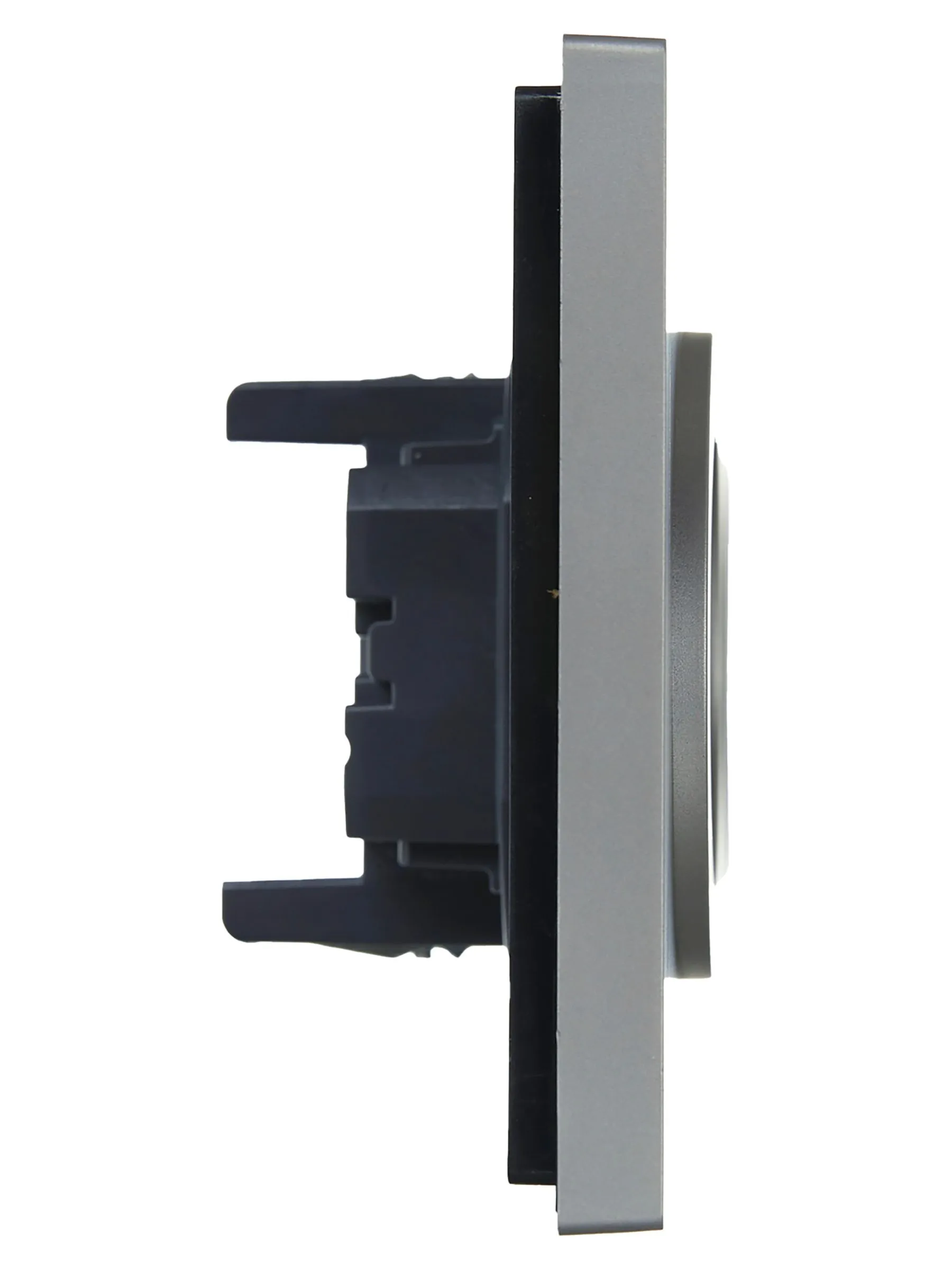 FORTE&PIANO Розетка 2-местная без заземления с защитными шторками безвинтовое крепление 10А FP525 сталь IEK - Фото 5