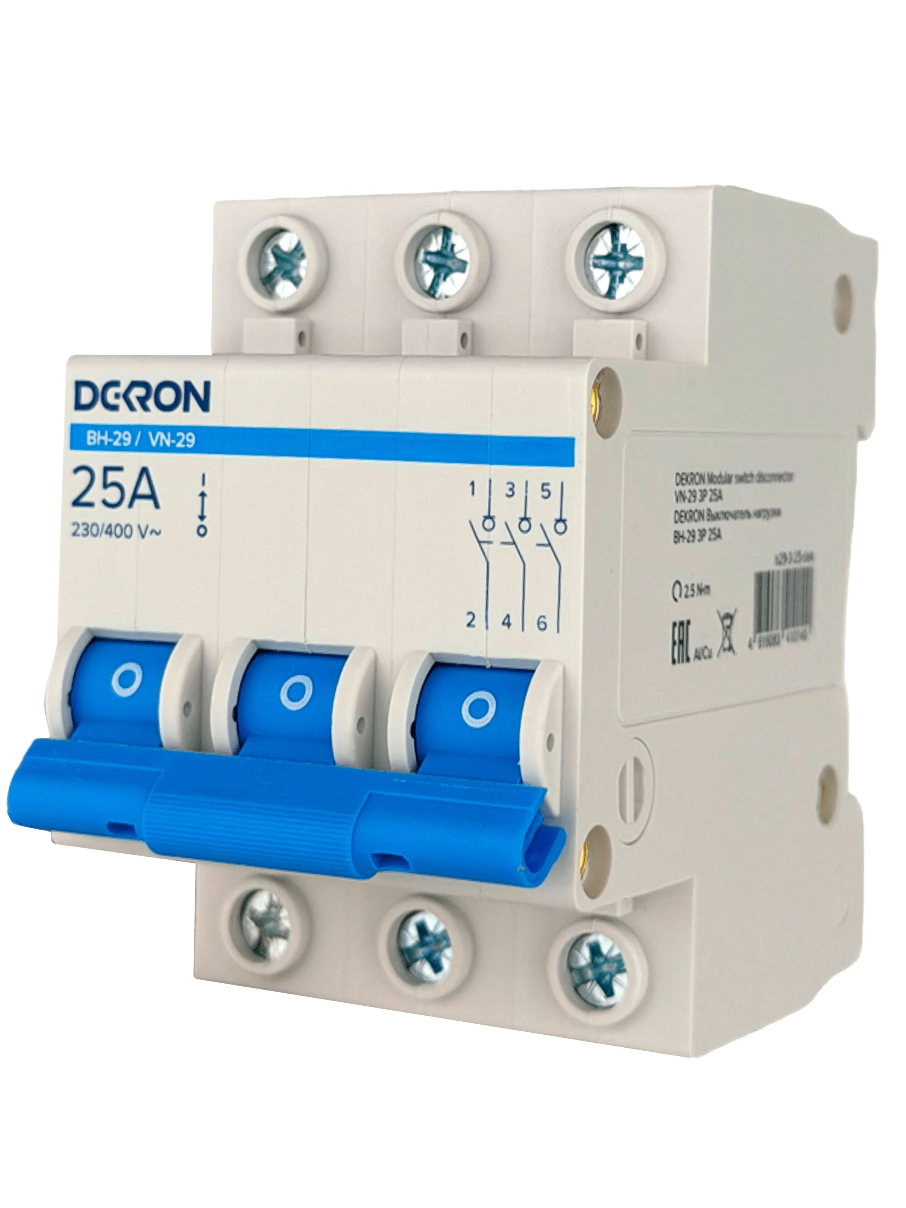 Выключатель нагрузки ВН-29 3P 25А - Фото 2