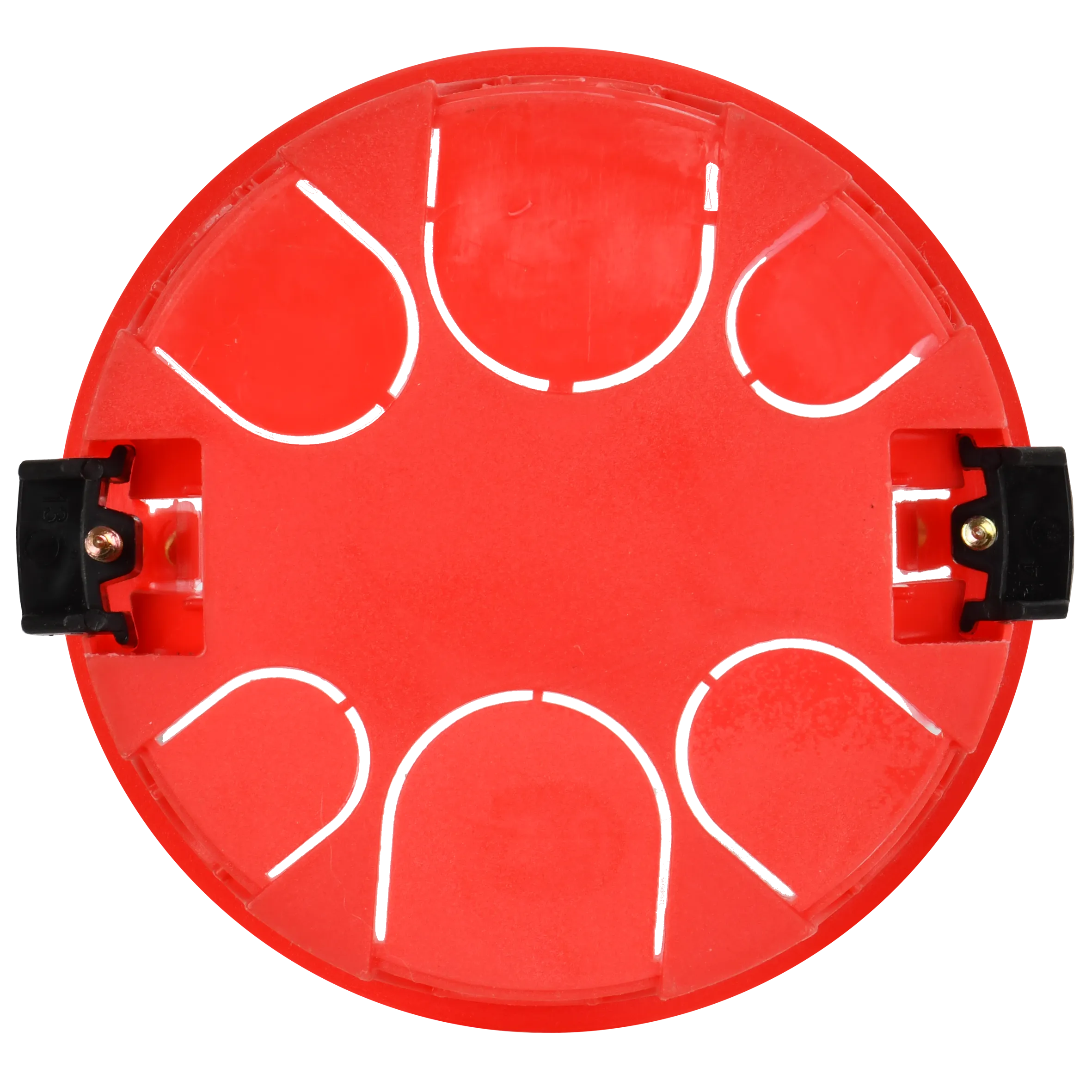 Коробка распаячная КМ41025 для полых стен безгалогенная (HF) D=80х40мм с пластиковыми лапками IEK - Фото 2