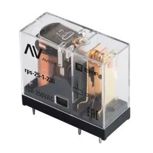 Реле промежуточное РП slim 25/1 10A 230В AC 