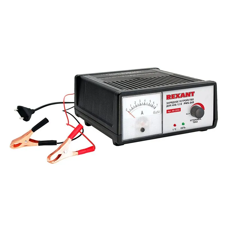 Автоматическое зарядное устройство 0,4-7А (PWS-265) REXANT - Фото 2
