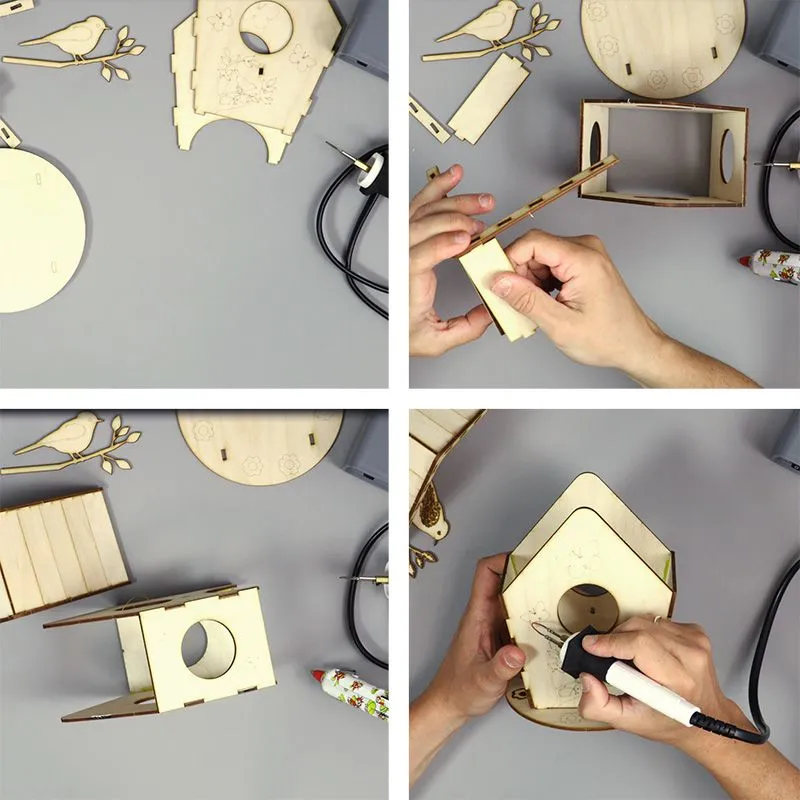 Доска для выжигания «Кормушка для птиц», 3D модель, 1 шт., пакет REXANT - Фото 3