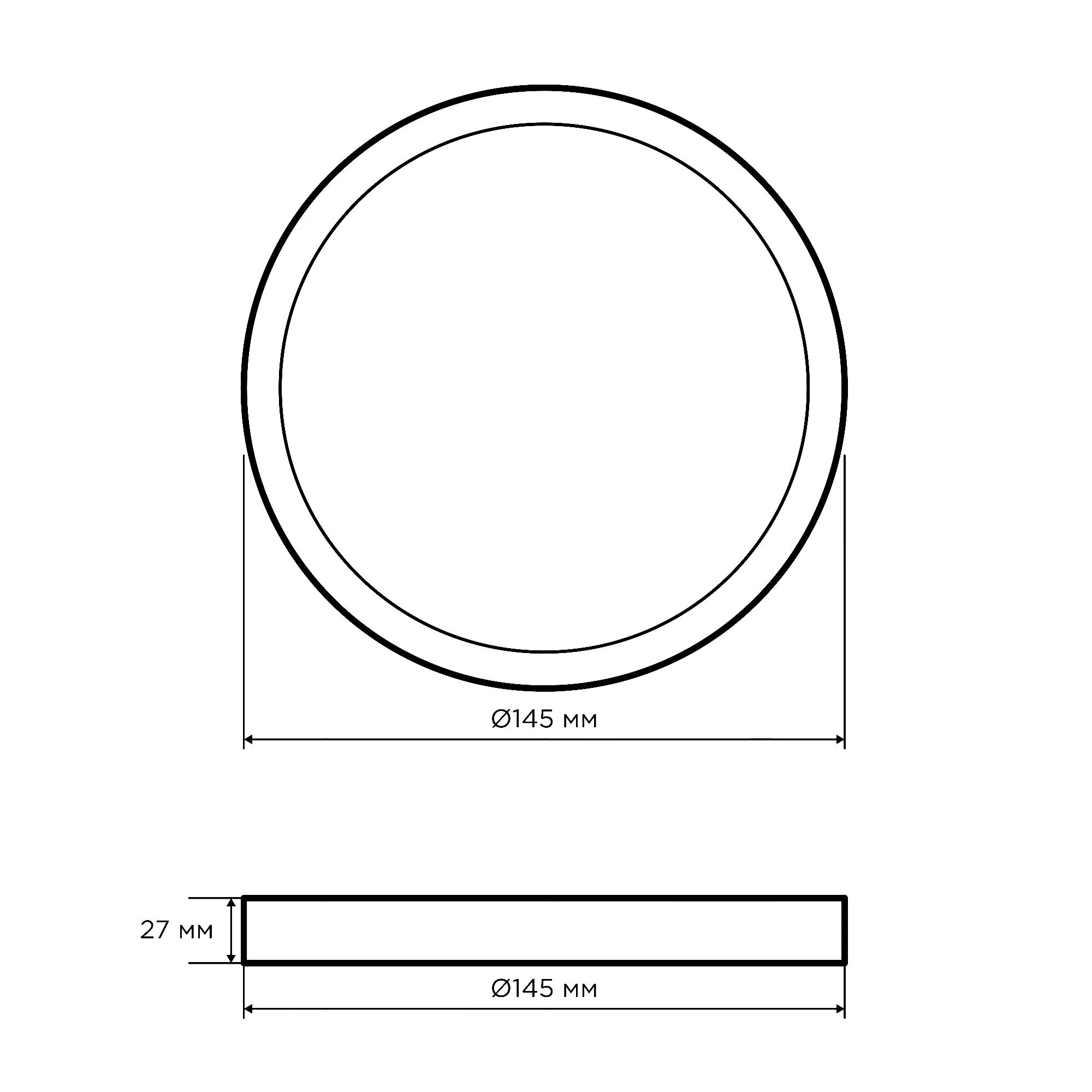 Панель светодиодная накладная круглая 15Вт, 1200Лм, Ф145мм, 4500К, Apeyron - Фото 13