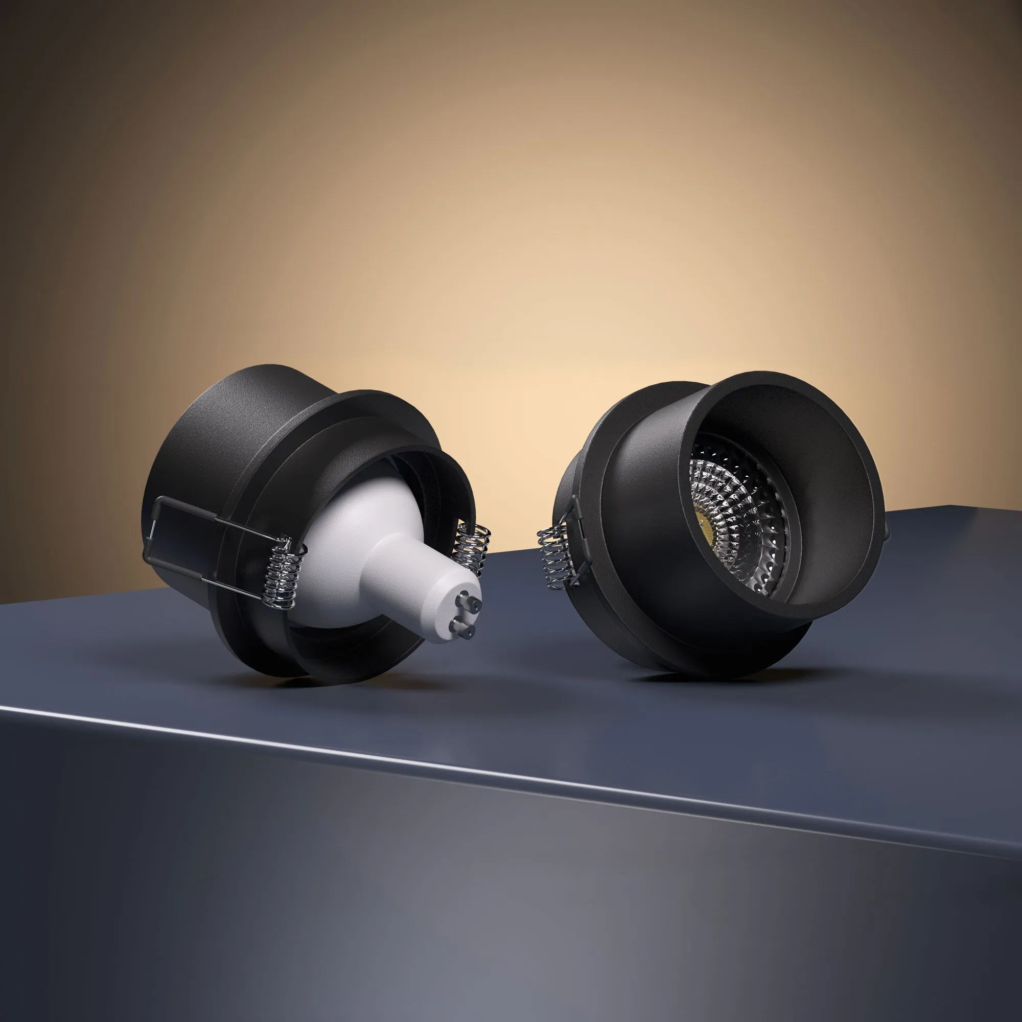 Светильник встраиваемый 25004/01 GU10 чёрный 25004/01 Elektrostandard - Фото 2