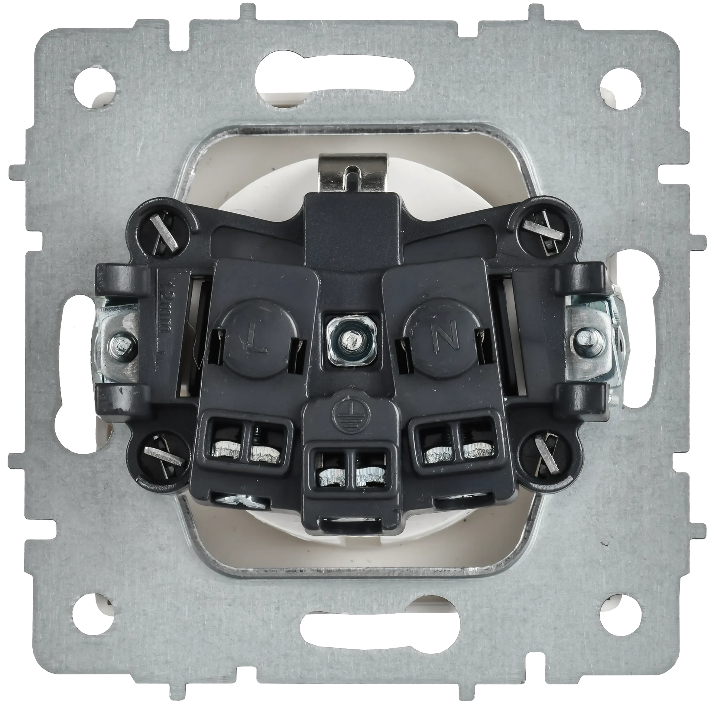 BRITE Розетка 1-местная с заземлением с защитными шторками 16А РС14-1-0-БрАБ арктический белый IEK - Фото 2