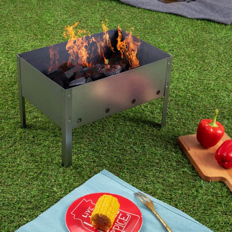 Мангал сборный со складным дном, 230х230х335мм, в пленке СОКОЛ - Фото 2