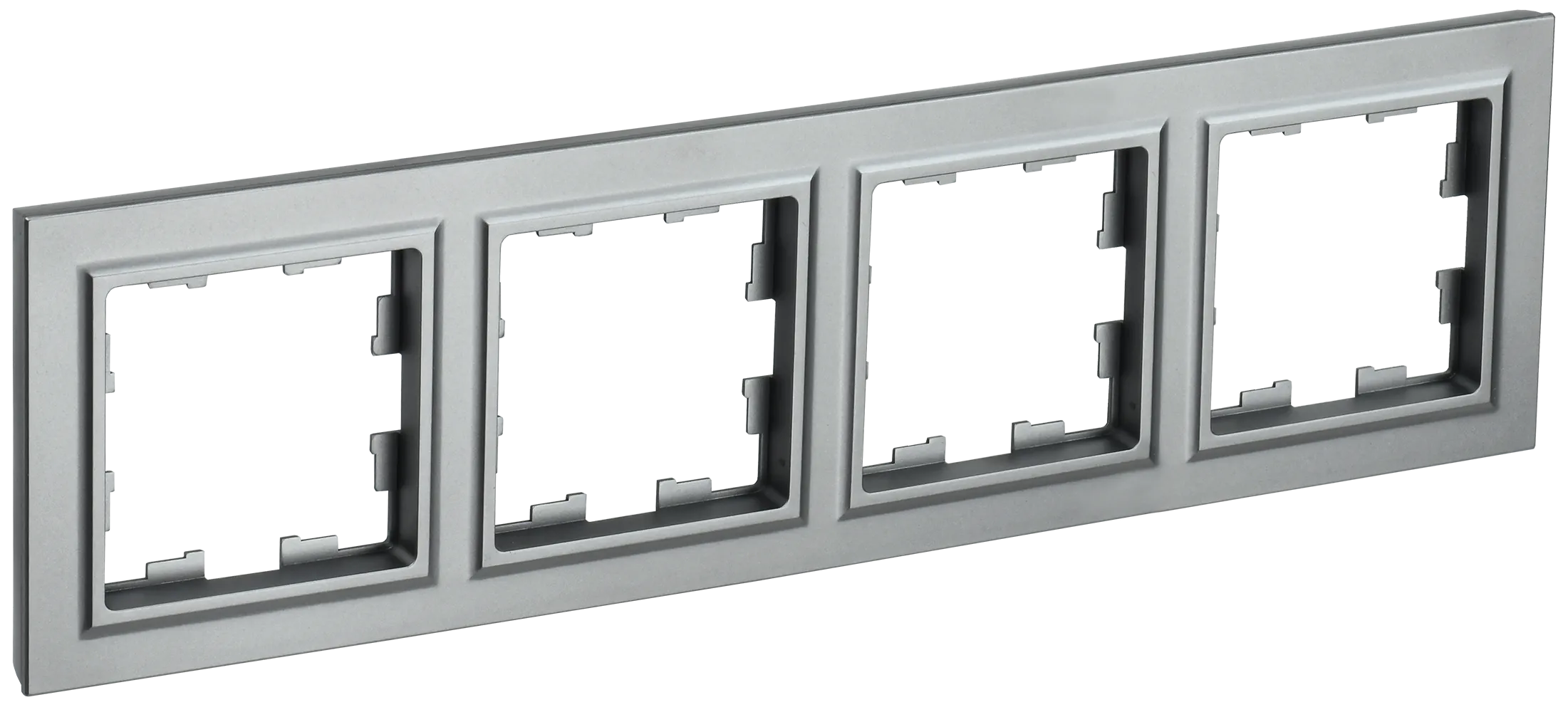 BRITE Рамка 4-местная РУ-4-БрС сталь IEK