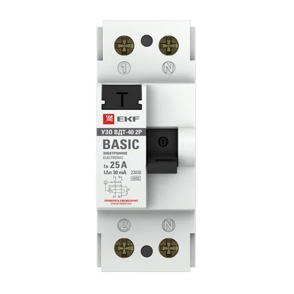 УЗО 2P 25А 30мА тип АС эл. Basic