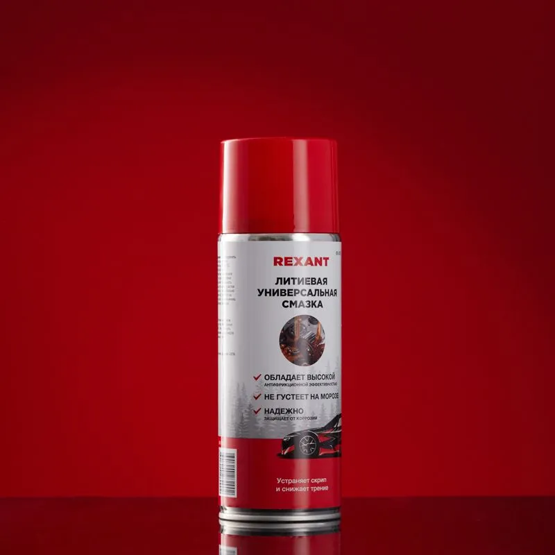 Смазка универсальная литиевая 520мл, аэрозоль REXANT - Фото 2