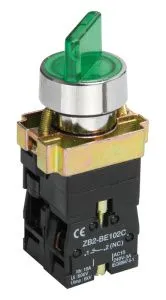 Переключатель LAY5-BK2365 2 положения зеленый NO+NC IEK
