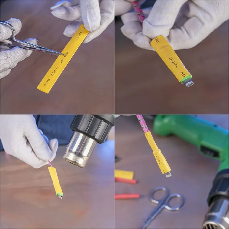 Набор термоусаживаемых трубок ТУТ нг №4 SMALL TUBE 2:1, упаковка 20 шт. по 10 см REXANT - Фото 4