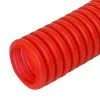 Труба гофрированная ПНД защитная для МПТ (пешель) красная d40/31,2 мм (15м/960м уп/пал) Промрукав PR02.0091