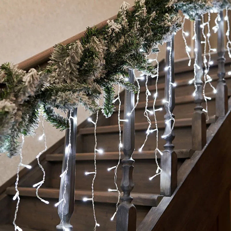 Заснеженный еловый шлейф NEON-NIGHT 2.7 м, Ø 26 см, ПВХ - Фото 3