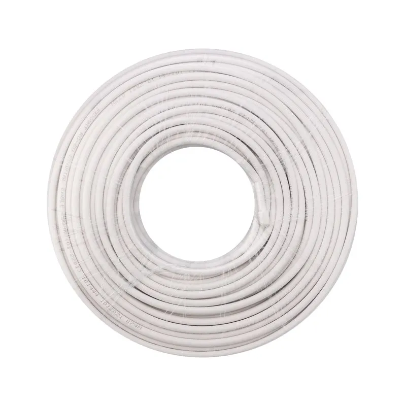 Кабель коаксиальный RG-6U, 75Ом, CCS/Al/Al, 64%, 100м, INDOOR, белый REXANT - Фото 4