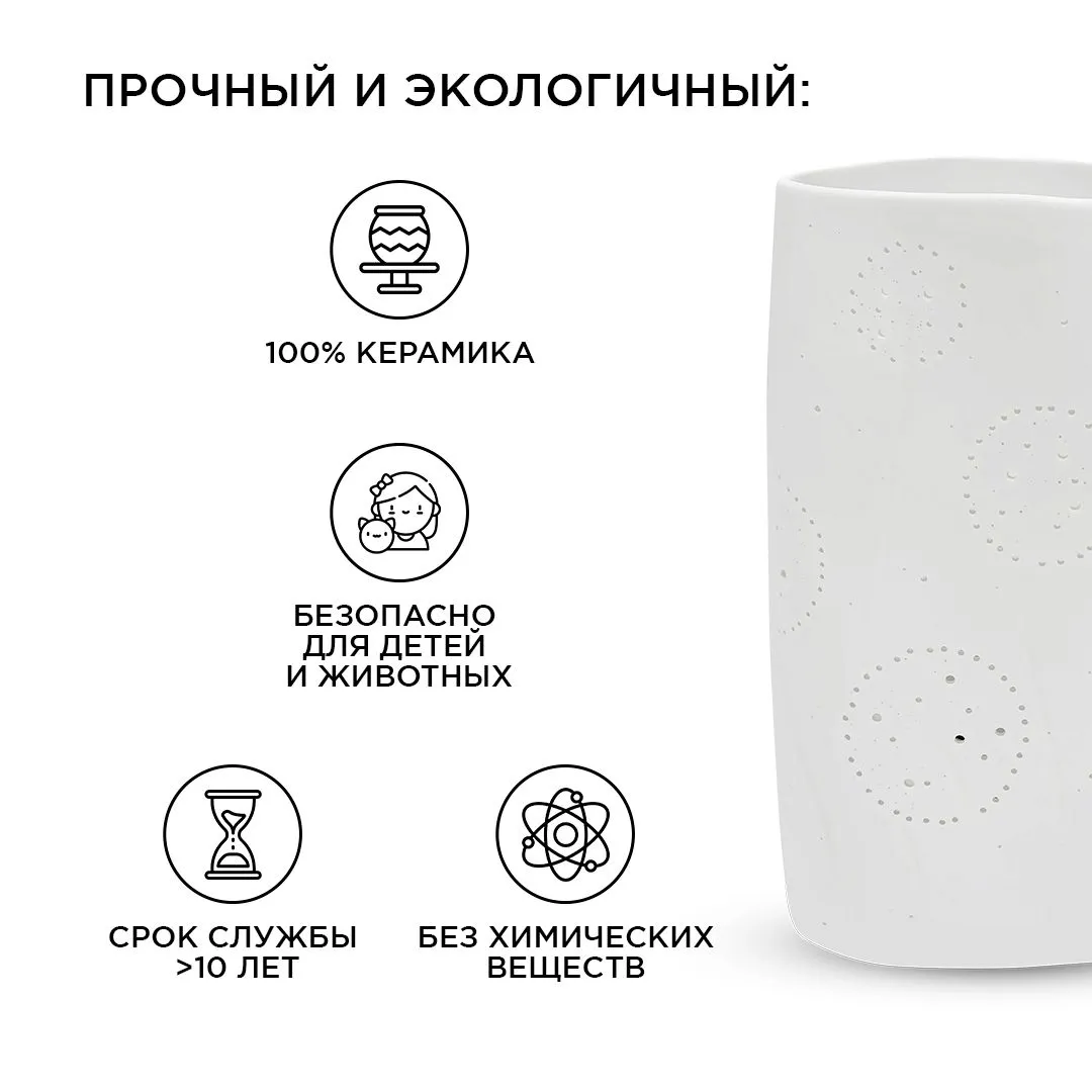 Светильник декоративный, настольный, "Для дома",  Е14 25Вт, 220В - Фото 4