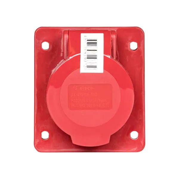 Роз. стац. внутр. 415 3Р+РЕ+N 16А 380В IP44 EKF - Фото 4