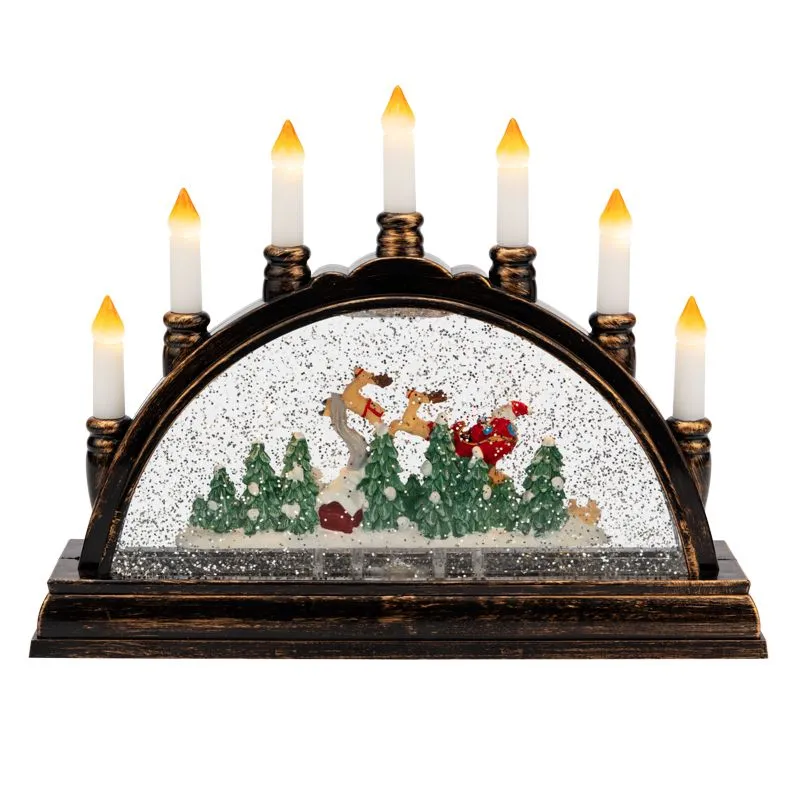 Декоративный светильник Подсвечник с эффектом снегопада NEON-NIGHT - Фото 3