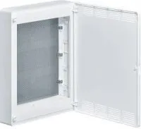 Щит открытой установки Multimedia (500х390х99), IP-40 // Hager - Golf (Белая дверь с перфорацией) VS318PZF
