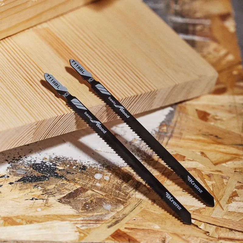 Пилка для электролобзика по дереву T119BL 132 мм 12 зубьев на дюйм 4-100 мм (2 шт./уп.) Kranz - Фото 2