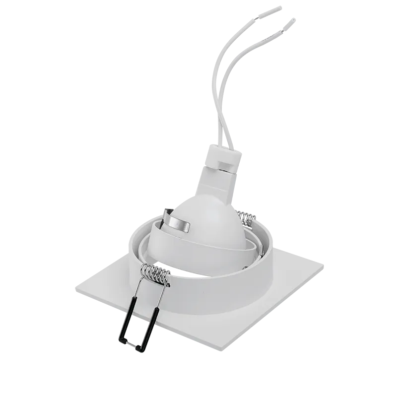 Встраиваемый cветильник WOLTA WDL-GU5.3/02W-S IP20 под лампу GU5.3 квадратный Белый ALTO 92x92х25 1/100 - Фото 6