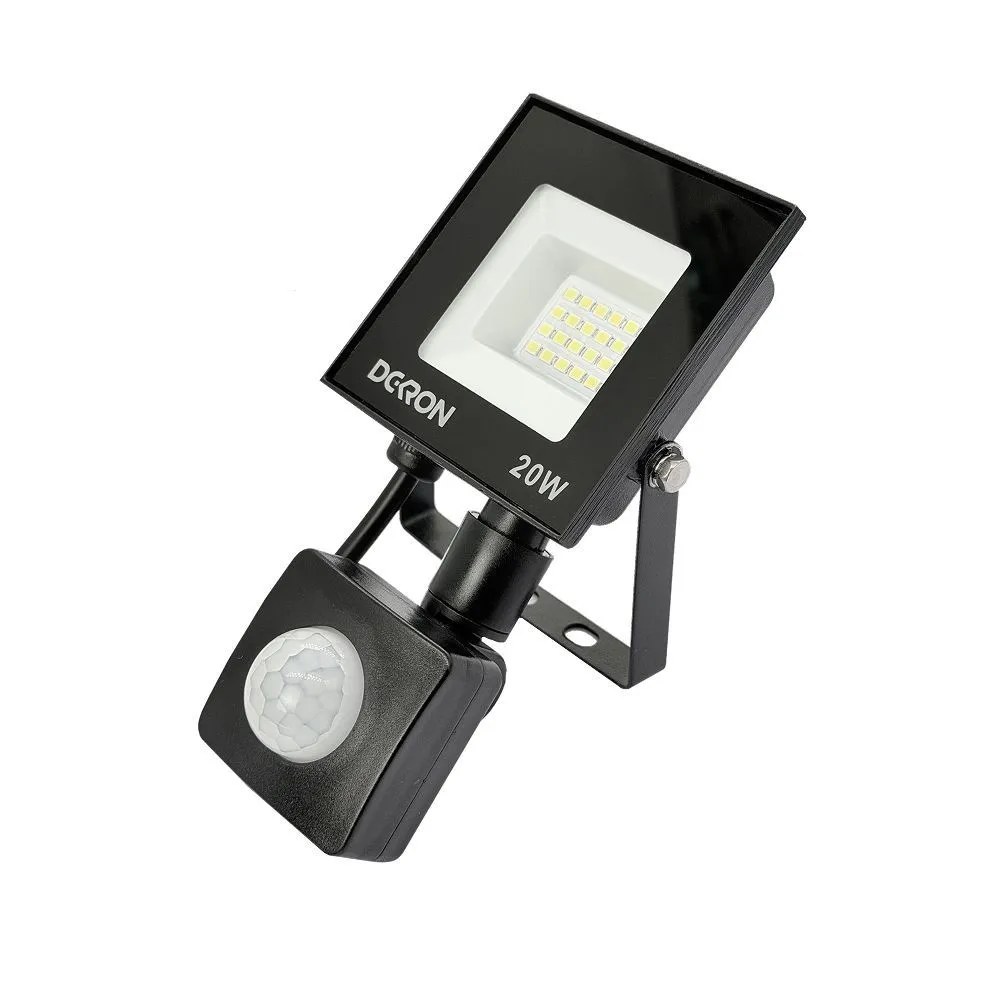 Прожектор светодиодный с датчиком 20Вт, 1600лм, 5700K, IP65 DEKRON AN1271-0007