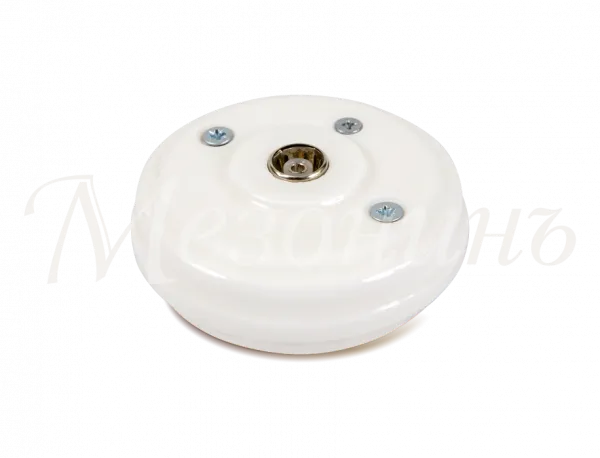 Розетка ретро TV (SAT) оконечная (без подъемной рамки, D70x25), цвет - белый, коллекция "Новая Голла