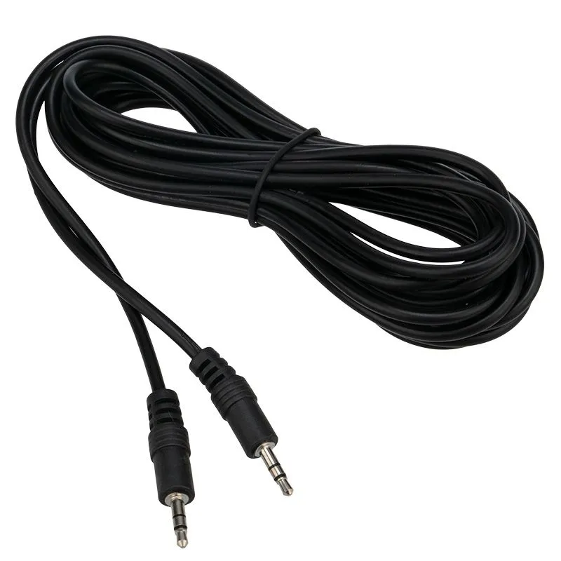 Шнур Стерео 3,5мм штекер - Стерео 3,5мм штекер, 1,2м, черный СМАРТКИП - Фото 2