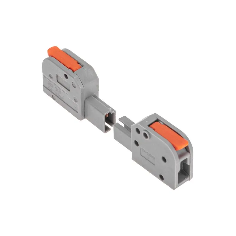 Клемма СМК 222-421R проходная разъемная 1 полюс серая 0,2-2,5/4мм² (50 шт/уп) REXANT - Фото 2