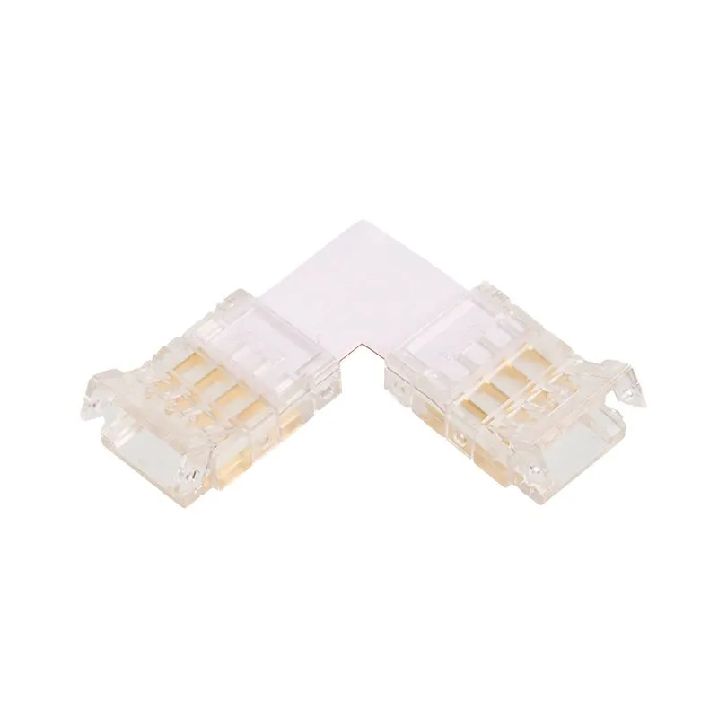 Коннектор WOLTA WLS-4PIN-RGB-10MM-L угловой для ленты SMD RGB шириной 10мм. Цена за 1 шт., мин. кратность 3 шт.