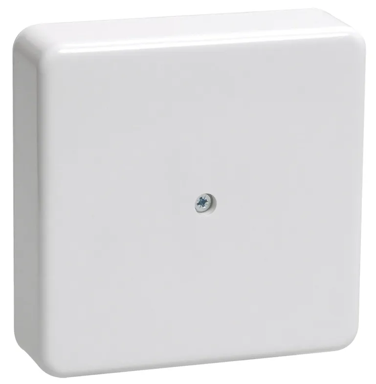 Коробка распаячная КМ для открытой проводки безгалогенная (HF) 100х100х29мм белая IEK UKO10-100-100-029-K01-E