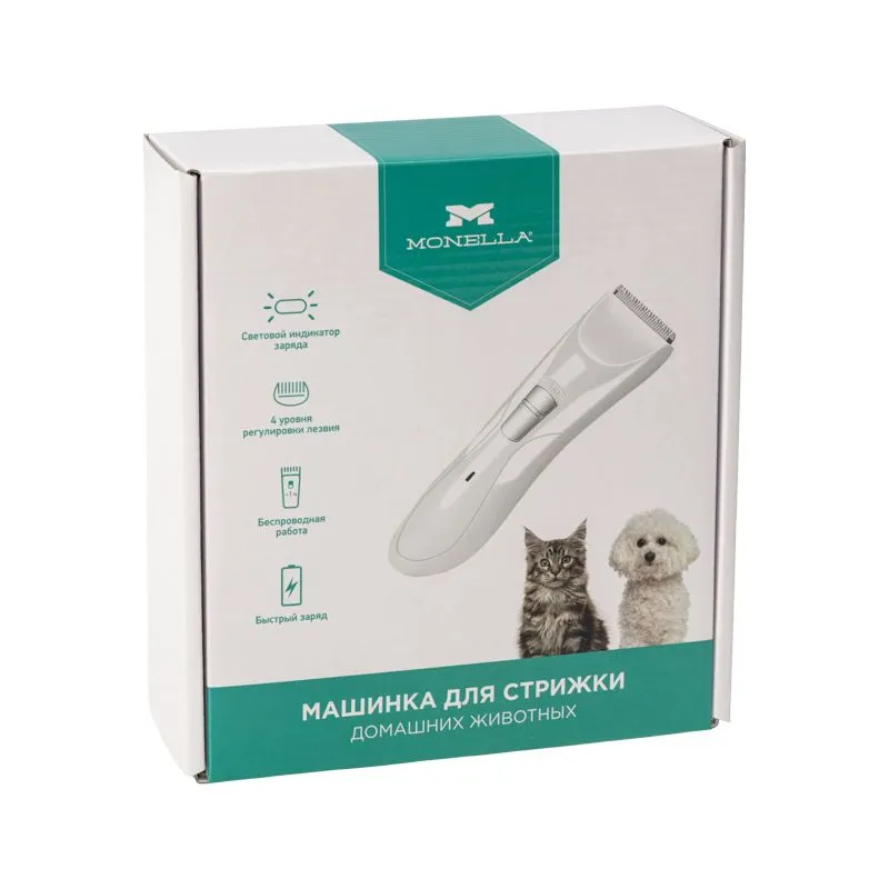 Машинка для стрижки домашних животных со светодиодным индикатором 2,4 В - Фото 3