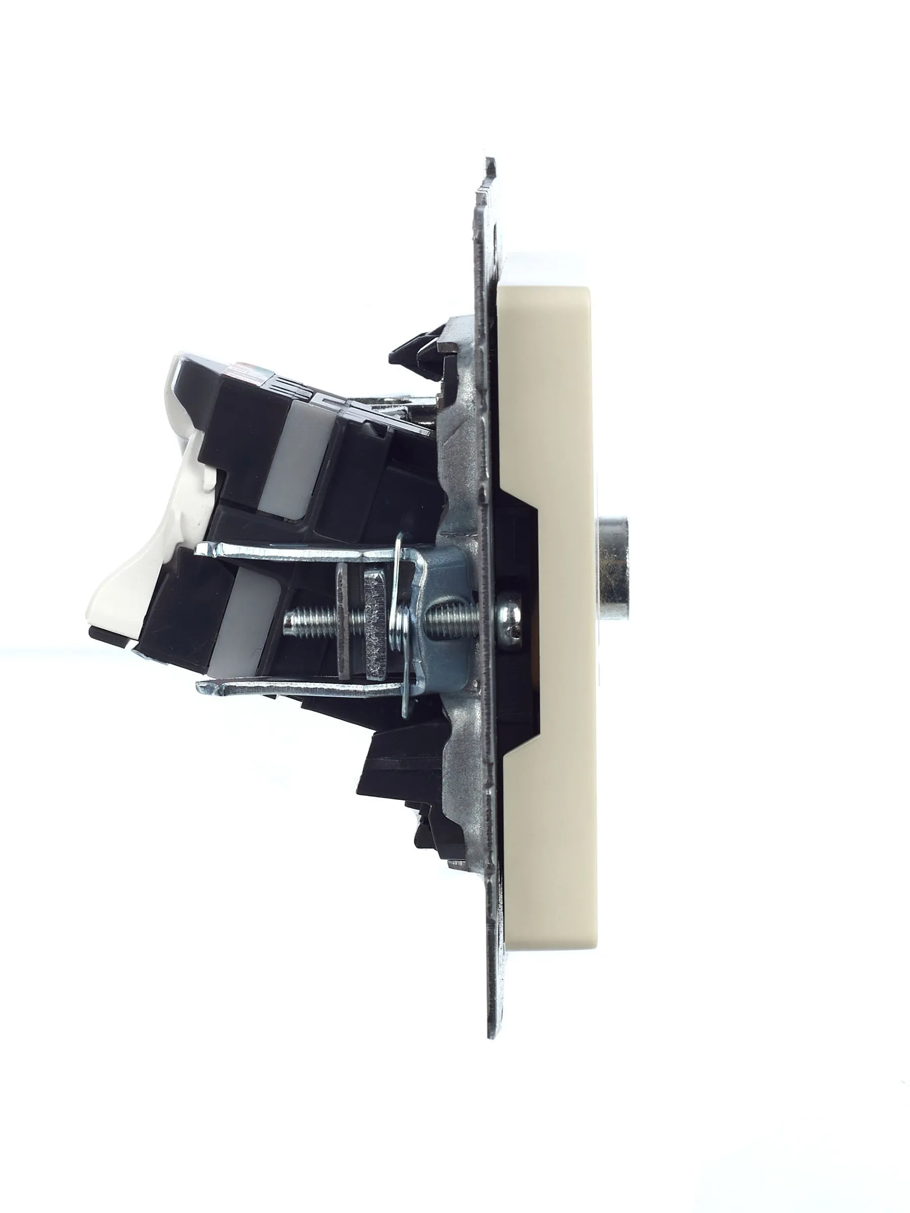 BRITE Розетка двойная TV+RJ45 кат.5E РТВ/РК12-БрКр бежевый IEK - Фото 5