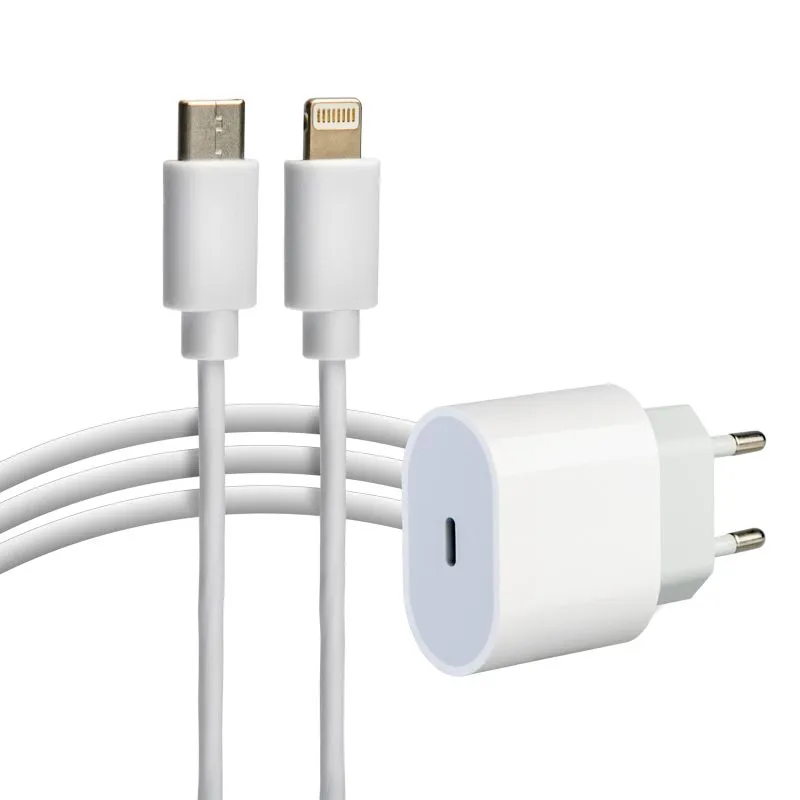 Сетевое зарядное устройство USB-C, 20Вт в комплекте с кабелем USB-C – Lightning REXANT 16-0234-4